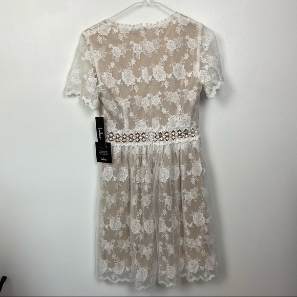 Lulus White Lace Short Sleeve Mini Dress XS 🤍 - Picture 8 of 10